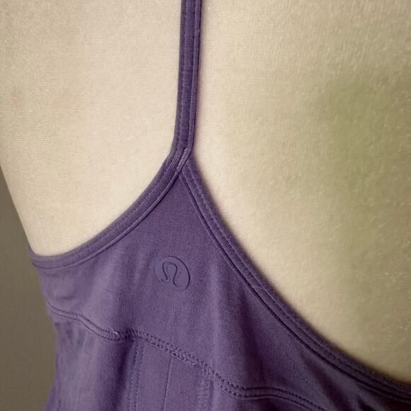 Lululemon purple sleeveless tie back spaghetti strap tank top - Picture 5 of 10